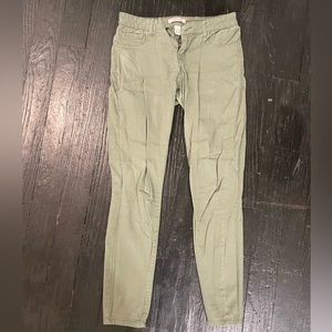 Army green jeans